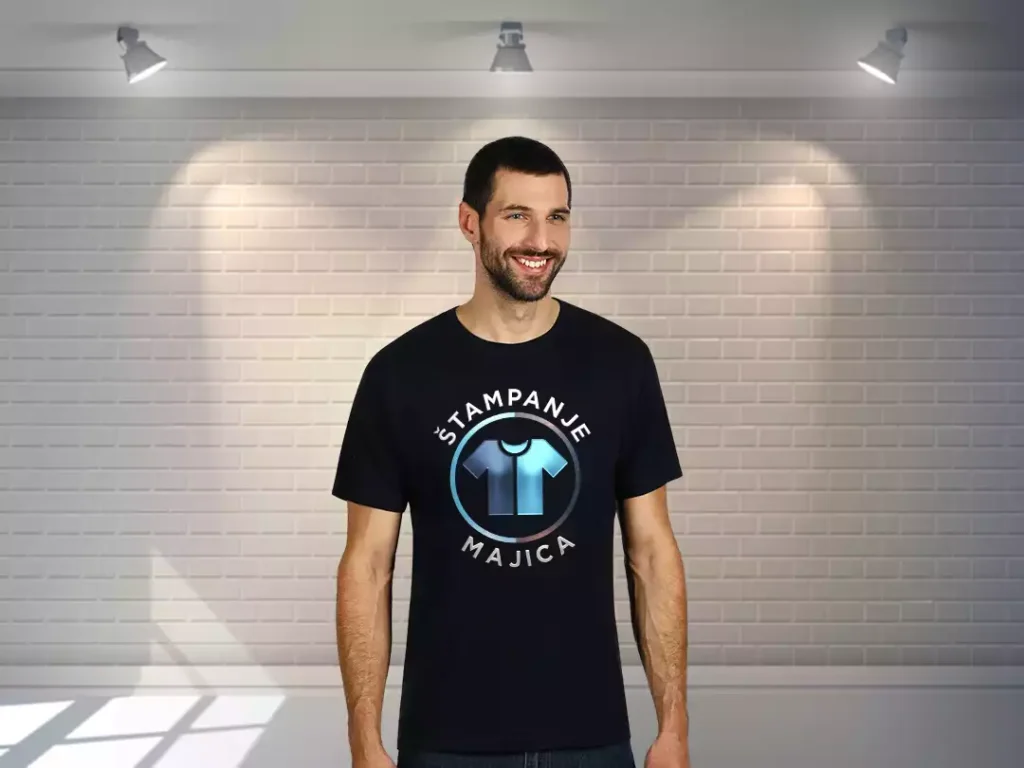 majica sa logom i tekstom štampanje majica