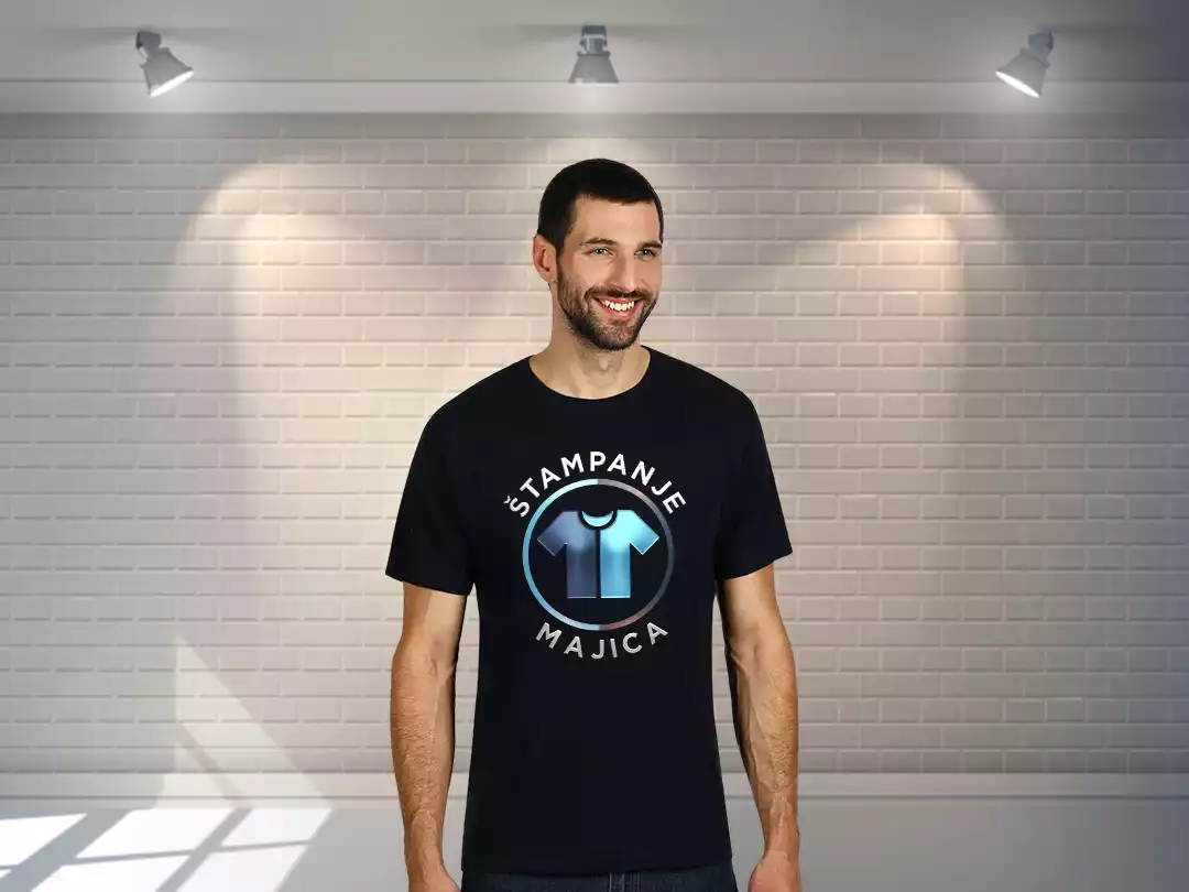 majica sa logom i tekstom štampanje majica