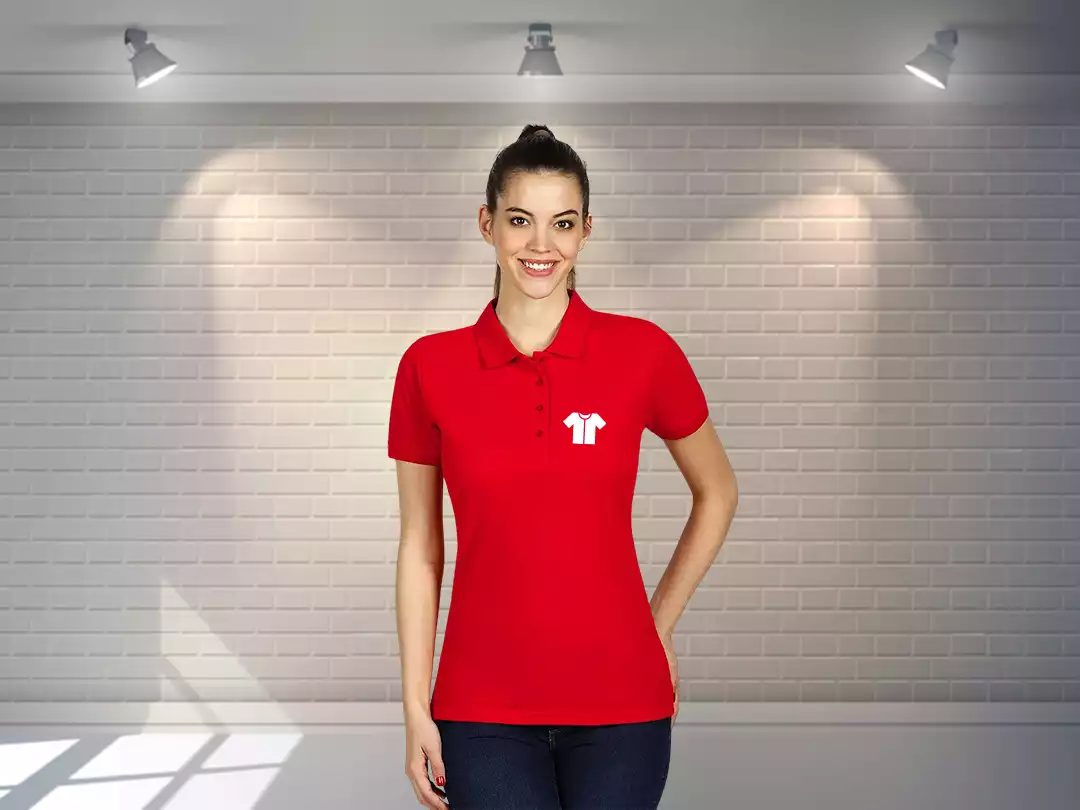 ženska polo majica sa štampanim logom